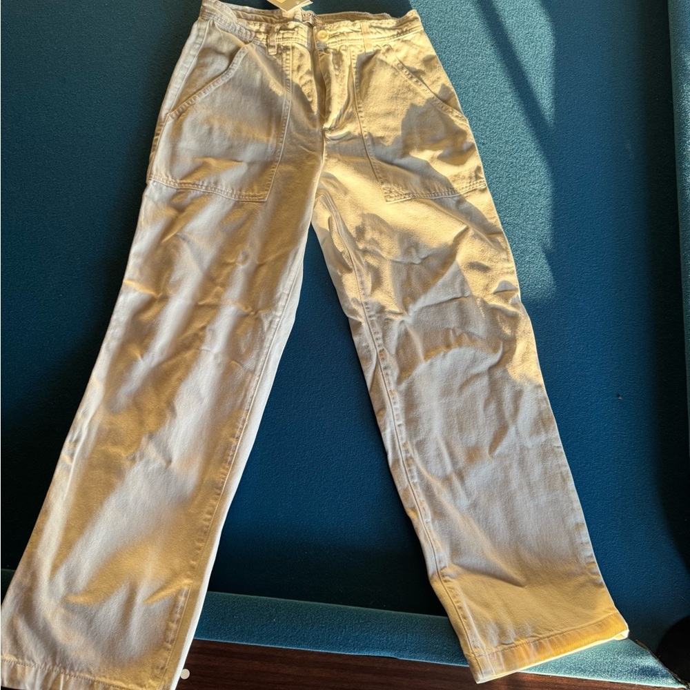 STOIC NWT utility pants women’s ecru